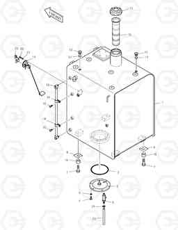 1200 FUEL TANK DX180LC, Doosan