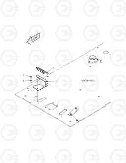 1510 FOOT REST - R.H. DX180LC, Doosan