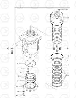 2160 CENTER JOINT DX180LC, Doosan