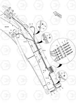 3140 LUBRICATION PIPING DX180LC, Doosan