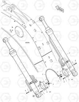 3180 BOOM PIPING - LOCK VALVE DX180LC, Doosan