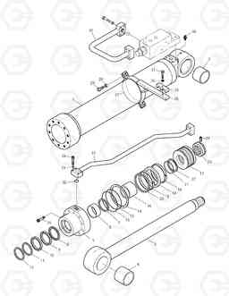 4330 BOOM CYLINDER - L.H. (LOCK VALVE) DX180LC, Doosan