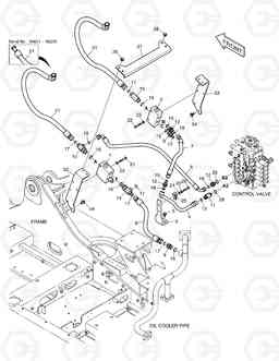 6110 MAIN PIPING - TWO WAY DX180LC, Doosan