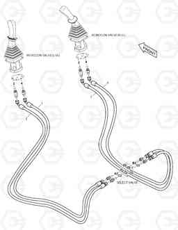 6150 PATTERN CHANGE PIPING (2) DX180LC, Doosan