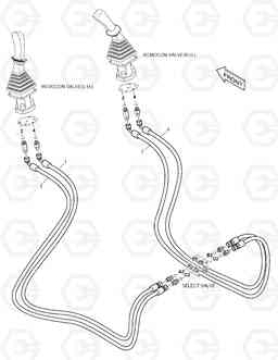 6150 PATTERN CHANGE PIPING (2) DX180LC, Doosan