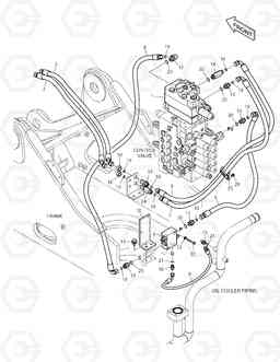 6440 MAIN PIPING - ROTATING DX180LC, Doosan