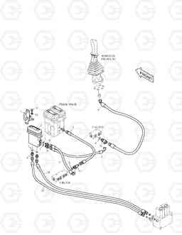 6460 PILOT PIPING(2) - ROTATING OR ARTI DX180LC, Doosan