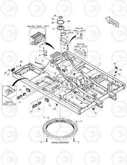 1100 MAIN FRAME DX255LC, Doosan