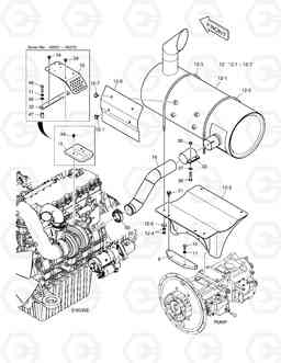 1150 MUFFLER DX255LC, Doosan