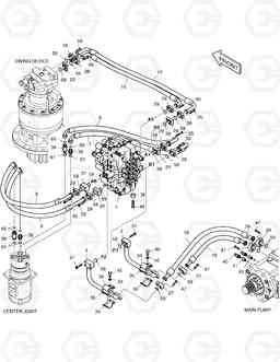 1260 MAIN PIPING(1) DX255LC, Doosan