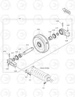 2120 IDLER DX255LC, Doosan