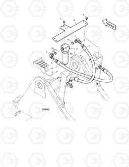 6100 ONE WAY PIPING - WITH FILTER DX255LC, Doosan