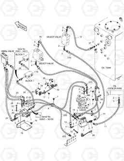 6130 PILOT PIPING(1) - TWO WAY DX255LC, Doosan
