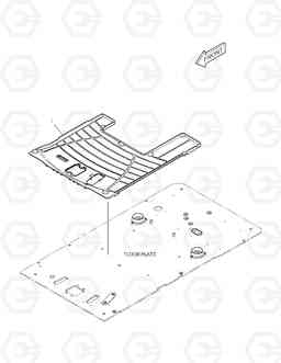 6260 FLOOR MAT - ROTATING DX255LC, Doosan