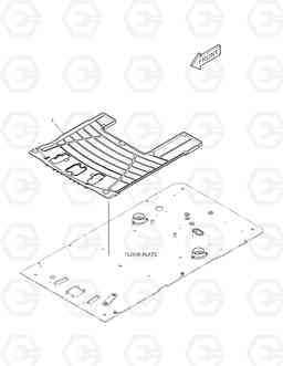 6270 FLOOR MAT - TWO WAY & ROTATING DX255LC, Doosan