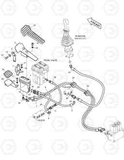 6380 PILOT PIPING(2) - ROTATING DX255LC, Doosan