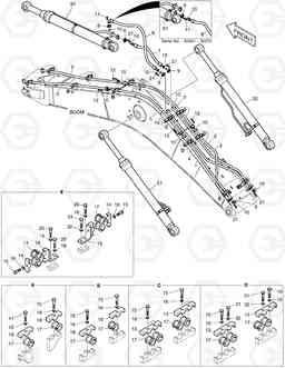 6490 BOOM PIPING - BOOM 5.3m DX255LC, Doosan