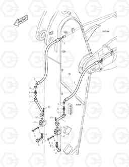 6600 ARM PIPING - ARM 2.0m(ROTATING) DX255LC, Doosan