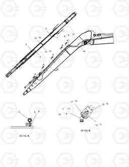 7060 ARM PIPING - ARM 6.6m(ROTATING) DX255LC, Doosan