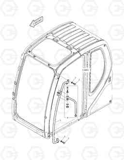 1650 HANDLE ASS'Y DX140W/DX160W, Doosan