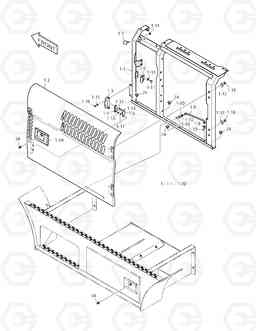 1710 SIDE DOOR - L.H. DX140W/DX160W, Doosan