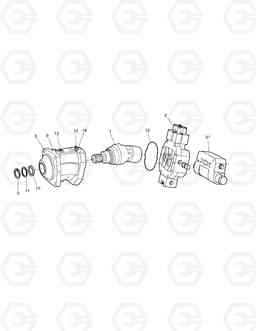 4160 TRAVEL MOTOR DX140W/DX160W, Doosan