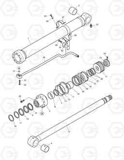 4740 BOOM CYLINDER(R.H) - ARTI. (L/V) DX160W DX140W/DX160W, Doosan