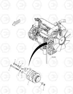 6200 ALTERNATOR - 80A DX140W/DX160W, Doosan