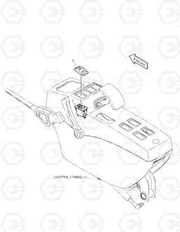 6770 SWITCH - FRONT DOZER DX140W/DX160W, Doosan