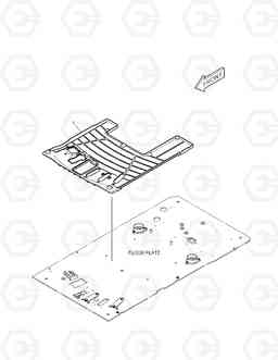 7030 FLOOR MAT - ARTI+PE3C+PERO DX140W/DX160W, Doosan