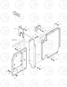 1560 BAFFLE SOLAR 150LC-V, Doosan