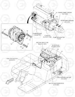 1670 ELECTRIC PARTS(5)-ENGINE SOLAR 150LC-V, Doosan