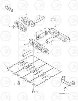 2165 TRACK SHOE ASS'Y-600G-ED INT.TRACK SOLAR 150LC-V, Doosan