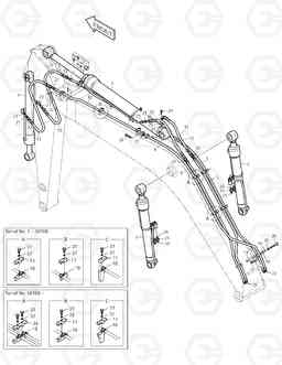 3130 FRONT PIPING-L.V.(1)-STD.-4.6mB+2.5mA SOLAR 150LC-V, Doosan