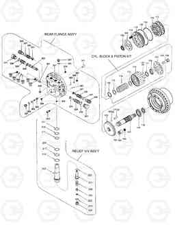 4161 TRAVEL MOTOR SOLAR 150LC-V, Doosan