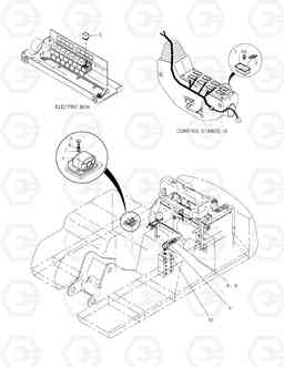 6140 TRAVEL/SWING ALARM ASS'Y SOLAR 150LC-V, Doosan