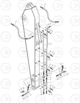 6560 ARM PIPING-ARM 3.0m-PRO SOLAR 150LC-V, Doosan