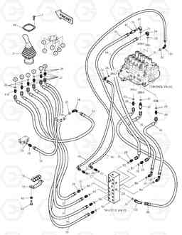 1340 PILOT PIPING(5) SOLAR 290LC-V, Doosan