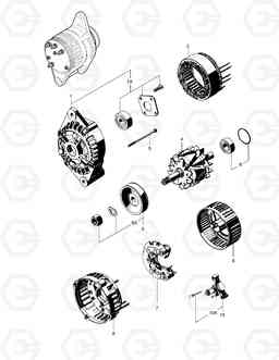 1675 ALTERNATOR SOLAR 290LC-V, Doosan