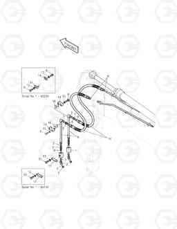 3180 ARM PIPING-ARM3.1m(ONE & TWO WAY) SOLAR 290LC-V, Doosan