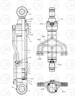 4230 BOOM CYLINDER SOLAR 290LC-V, Doosan