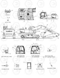 5121 NAME PLATE ASS'Y SOLAR 290LC-V, Doosan