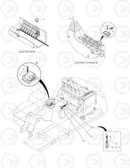 6140 TRAVEL/SWING ALARM ASS'Y SOLAR 290LC-V, Doosan