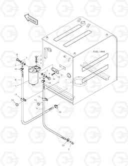 6330 DOUBLE FUEL FILTER ASS'Y SOLAR 290LC-V, Doosan