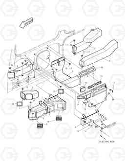 1420 DUCT COVER ASS'Y SOLAR 220LC-V, Doosan