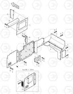 1570 BAFFLE ASS'Y SOLAR 220LC-V, Doosan