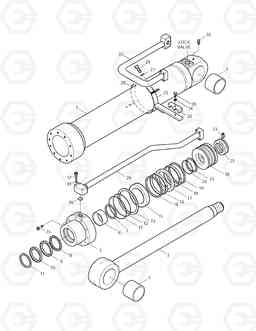 4221 BOOM CYLINDER-L.H SOLAR 220LC-V, Doosan