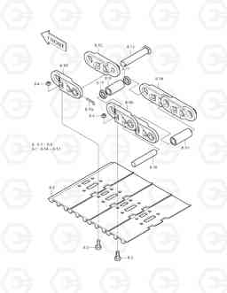 6160 TRACK SHOE ASS'Y-600-DHI SOLAR 220LC-V, Doosan