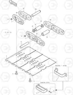 6171 TRACK SHOE ASS'Y-700-ED SOLAR 220LC-V, Doosan