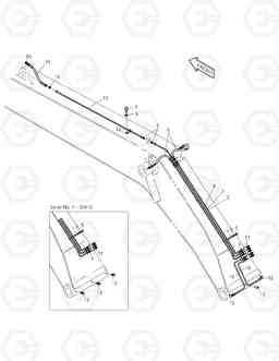 6360 LUBRICATION PIPING-BOOM 8.5m SOLAR 220LC-V, Doosan